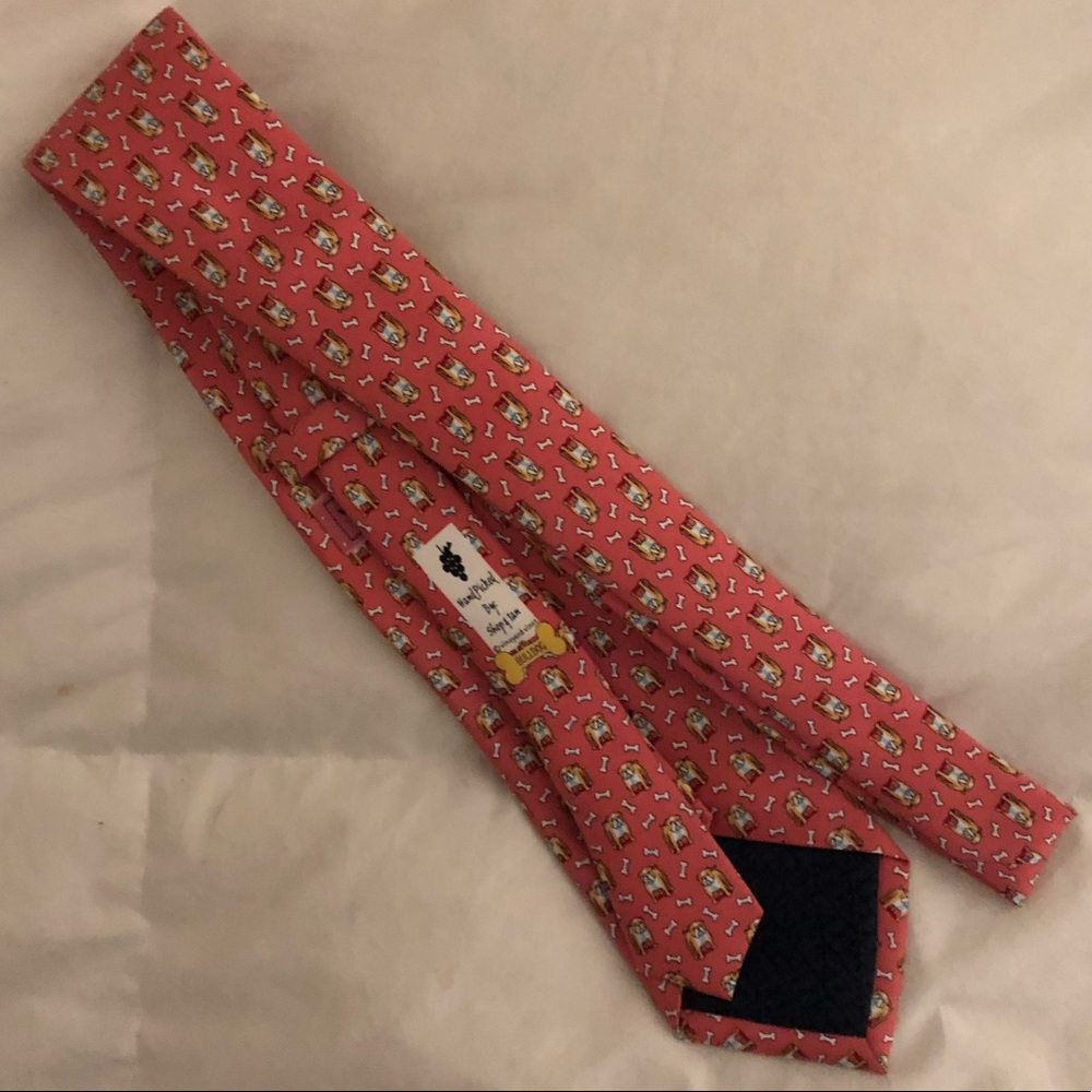 Vineyard Vines Bulldog Tie - Raspberry